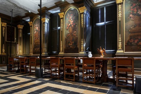 Refectory, fratery in the 12th century Park Abbey, Abdij van Park, Premonstratensian abbey at