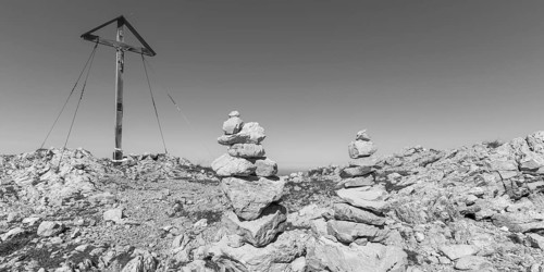 Summit Cross, Großer Daumen, 2280m, Allgäu Alps, Allgäu, Bavaria, Germany