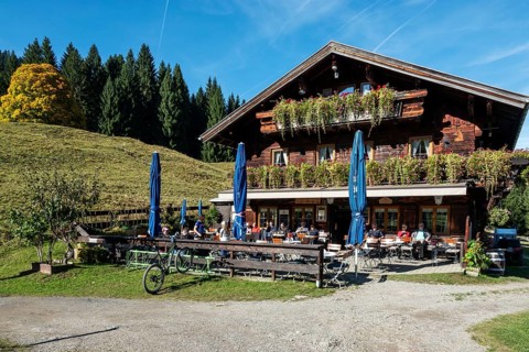 Berggasthof Hochleite, bei Schwand, Stillachtal, Oberstdorf, Oberallgäu, Allgäu, Bavaria, Germany