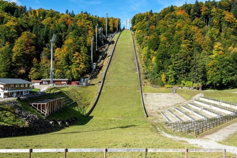 Heini-Klopfer- Skiflugschanze, Stillachtal, Oberstdorf, Oberallgäu, Allgäu, Bavaria, Germany