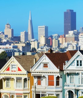 The Painted Ladies, Alamo Square, San Francisco, California, USA
