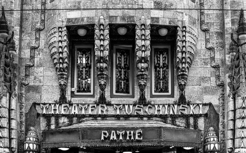 Black and white photography, Tuschinski Theatre, Pathé Tuschinski, traditional cinema in the Art