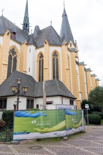 The St. Lawrence Church, mobile heating system, mobile heating from the Ahrtal-Werke, for the