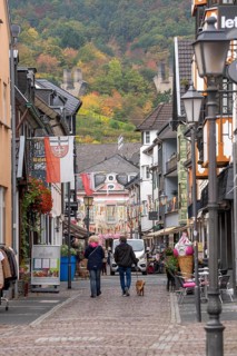 The old town of Ahrweiler, renovated, restored, partly rebuilt after the flood in the Ahr Valley in