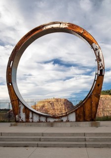 Lead, South Dakota - A ring from a 100, 000 gallon tank used inside the former Homestake gold mine