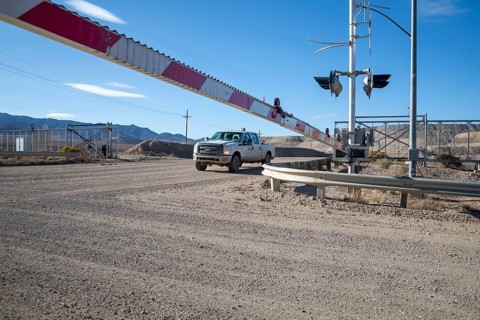 Round Mountain, Nevada - The Round Mountain Gold Mine, an open pit mine operated by Kinross Gold.