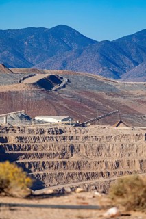 Round Mountain, Nevada - The Round Mountain Gold Mine, an open pit mine operated by Kinross Gold