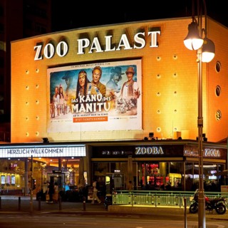 The important cinema Zoo Palast in the evening, Charlottenburg, City-West, Berlin, Germany