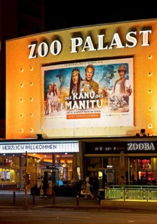The important cinema Zoo Palast in the evening, Charlottenburg, City-West, Berlin, Germany