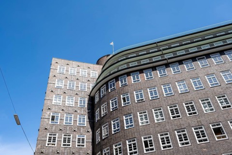 Historic brick building, Sprinkenhof, brick expressionism, UNESCO World Heritage Site, Hamburg,