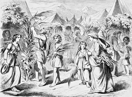 The Feast of Tabernacles lasts seven days, giving sacrifices in honour of God, Feast of the Lord,