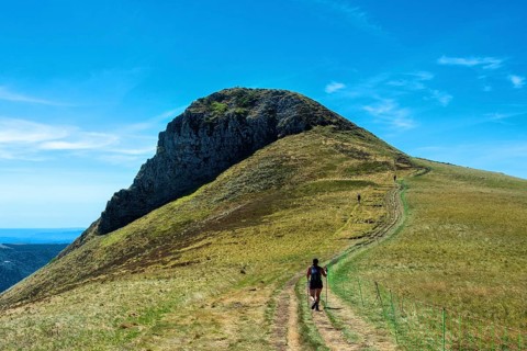 Auvergne Volcanoes Regional Park. La Banne d'Ordanche culminate at 1515m . Puy de Dome. Auvergne