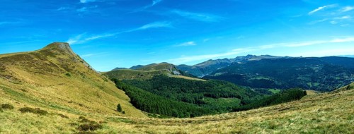 Auvergne Volcanoes Regional Park. The Banne d'Ordanche and The sancy Massif . Puy de Dome. Auvergne