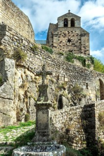 Saint Andre de Chalencon village. Chapel of Chalencon. Haute Loire. Auvergne Rhone Alpes. France