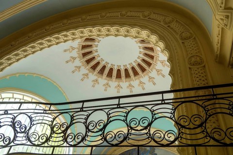 Vichy, listed as World Heritage by UNESCO. Thermal spa, the neo-Moorish Centre Thermal des Domes,
