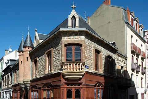 Vichy city. House of Albert Londres famous journalist, Allier department, Auvergne-Rhone-Alpes,