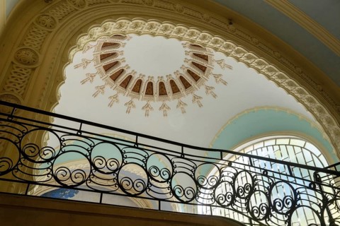 Vichy, listed as World Heritage by UNESCO. Thermal spa, the neo-Moorish Centre Thermal des Domes,
