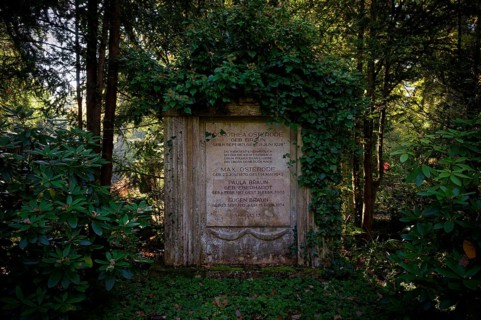 Gravesite, Gravestone, Grave of Dorothea Osterode, Forest Cemetery, Autumn, autumnal, Stuttgart,