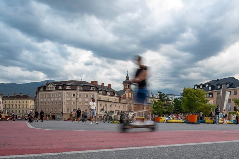 Bozner Platz in Innsbruck, Tyrol, Austria