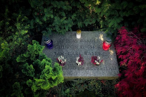 Grave, tomb, burial place of RAF Red Army Faction members, terrorists, Andreas Baader, Gudrun