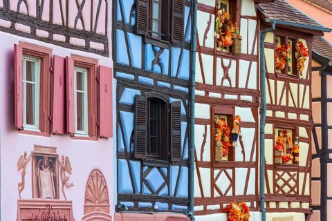 Half-timbered houses in Petite Venise, Colmar