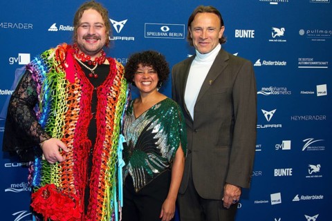 Nicolas Dinkel, Daniela Grubert, Bernhard Bettermann, DEUTSCHER SCHAUSPIELPREIS 2025, Red Carpet at