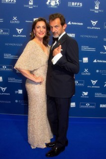 Nadine Heidenreich, Hans-Werner Meyer, DEUTSCHER SCHAUSPIELPREIS 2025, Red Carpet at PULLMAN BERLIN