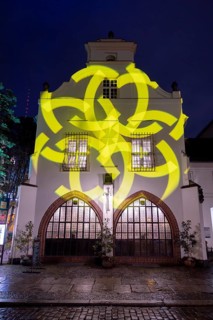 Restaurant Zur Gerichtslaube, 21st BERLIN FESTIVAL OF LIGHTS, motto Let's Shine Together, light