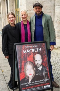 Johanna Marie Bourgeois, Irene Christ and Tibor Locher at the annual press conference for the