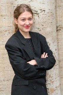Johanna Marie Bourgeois at the annual press conference for the 2025/2026 season at the Theater am