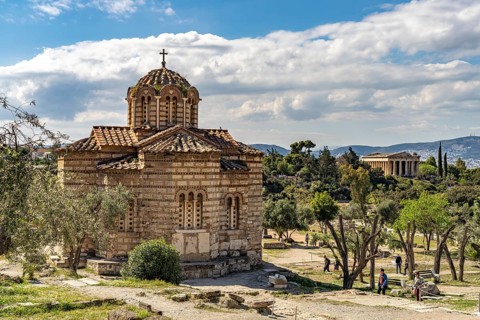 The Church of the Holy Apostles in the Agora of the Greek capital Athens, Greece