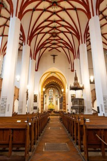 Nave and age of St Thomas' Church, Leipzig, Saxony, Germany