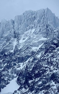 Mountain in Grey Lake, Torres del Paine National Park, Patagonia, Chile, South America