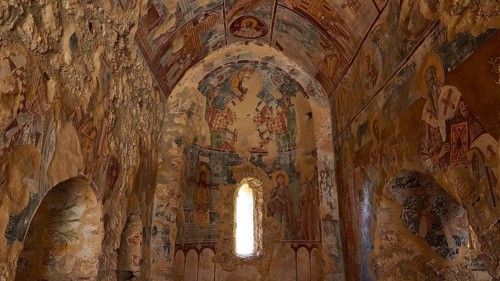 Post-Byzantine church of Agios Nikolaos from the 17th century AD, Decorated interior of an old