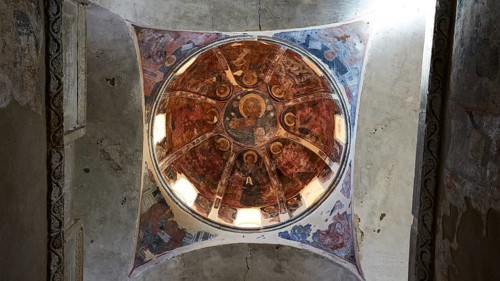 Metropolis, Metropolitan Church of Agios Dimitrios Mystras, A decorative dome with a Byzantine