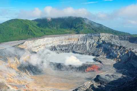 Poas volcano, Poas National Park, Costa Rica, Central America
