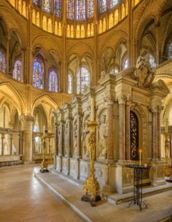 The reconstructed tomb of St Remigius, Abbey of Saint Remi, Reims, Marne, France