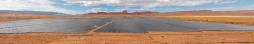 Kayenta, Arizona - The Navajo Nation's Kayenta Solar Plant. It is the first tribally-built, owned,