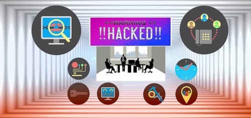 Symbolic image, cyber security, cyber attacks worldwide, computer crime, SMEs unsecured, digital IT