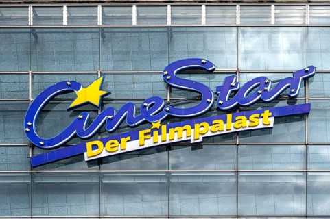 Lettering from the Ciner Star film palace, Erlangen, Middle Franconia, Bavaria, Germany