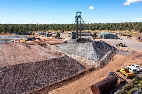 Tusayan, Arizona - Energy Fuels' controversial Pinyon Plain uranium mine, located a few miles from