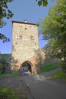 Historic Johannistor as part of the former town fortifications, town gate, town tower, Bad