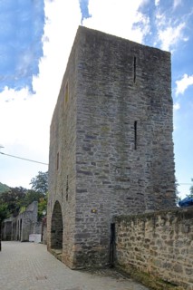 Historic town tower, town gate, Turmstraße, Bad Münstereifel, Ahrgebirge, Eifel, North