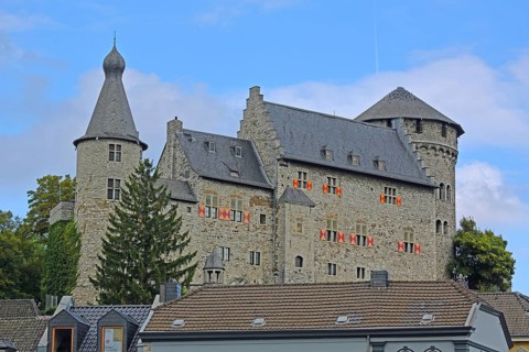 Castle built in the 16th century, Rhineland, Stolberg, North Rhine-Westphalia, Germany