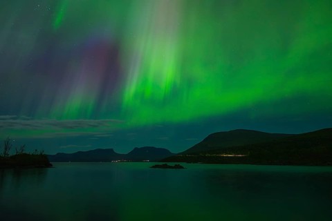 Magical Northern Lights over Abisko, Lapporten and Lake Torneträsk