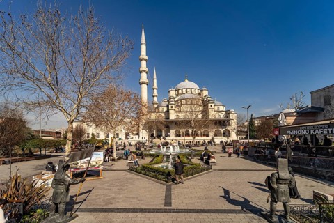 The New Mosque Yeni Camii in Istanbul, Turkey