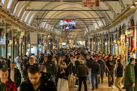 In the Grand Bazaar Kapali Çarsi Istanbul, Turkey