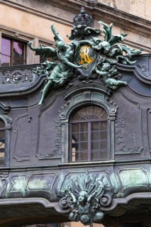 Passage to the Residenzschloss, Chiaveriegasse, Old Town, Dresden, Saxony, Germany