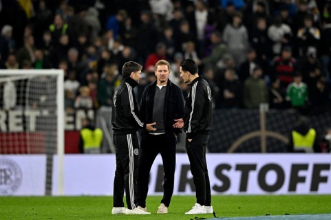 National coach Coach Coach Julian Nagelsmann GER in discussion with assistant coach Coach Benjamin