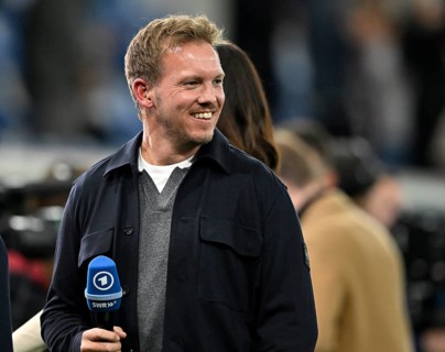 Germany coach Julian Nagelsmann smiles World Cup qualifier, international match, Germany v